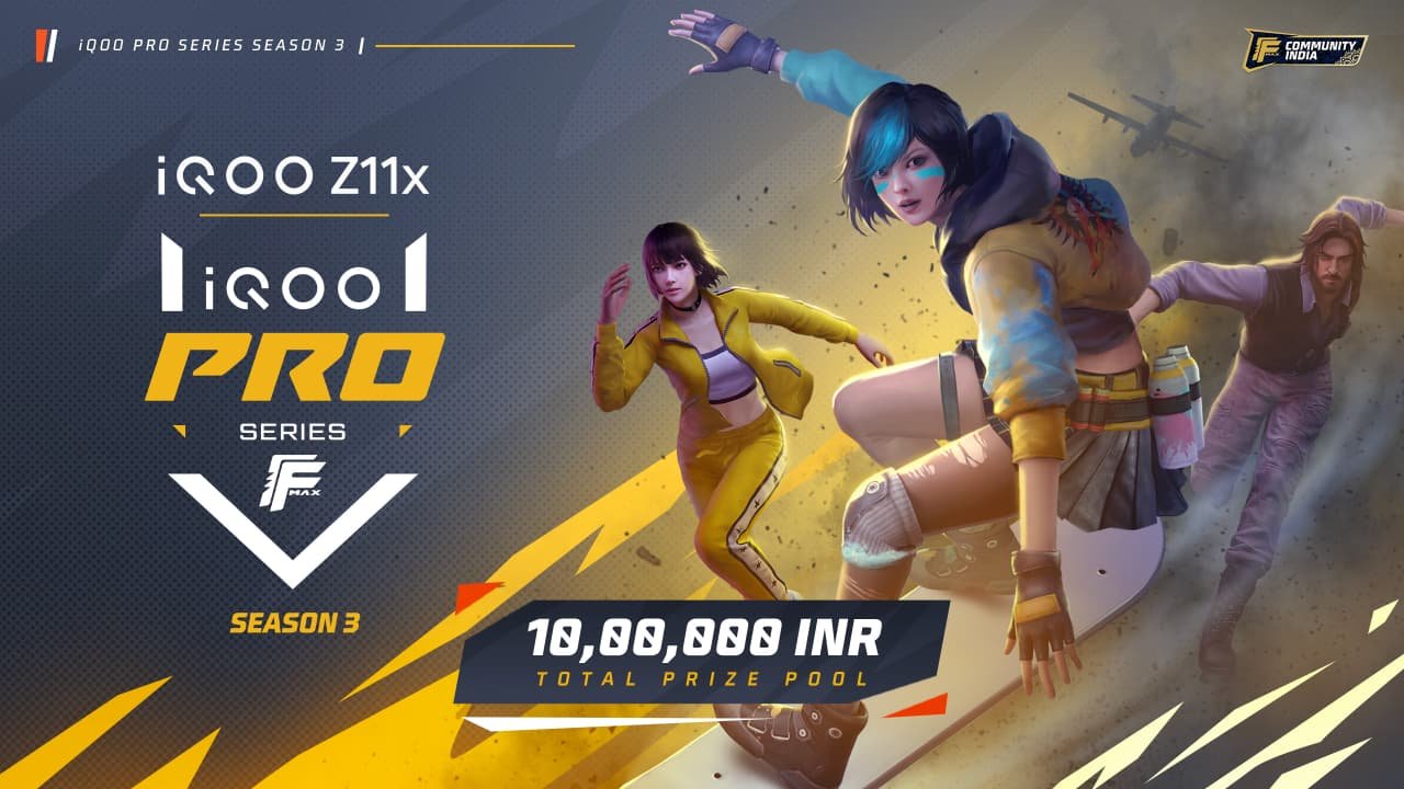 iQOO Pro Series Season 3 Announced: ₹10 Lakh Free Fire MAX Tournament