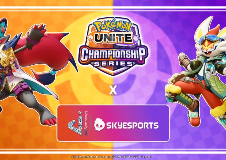 Promotional banner for the Pokémon UNITE World Championship Series 2026 India Qualifier, featuring the Pokémon Zoroark and Cinderace, alongside Skyesports branding.