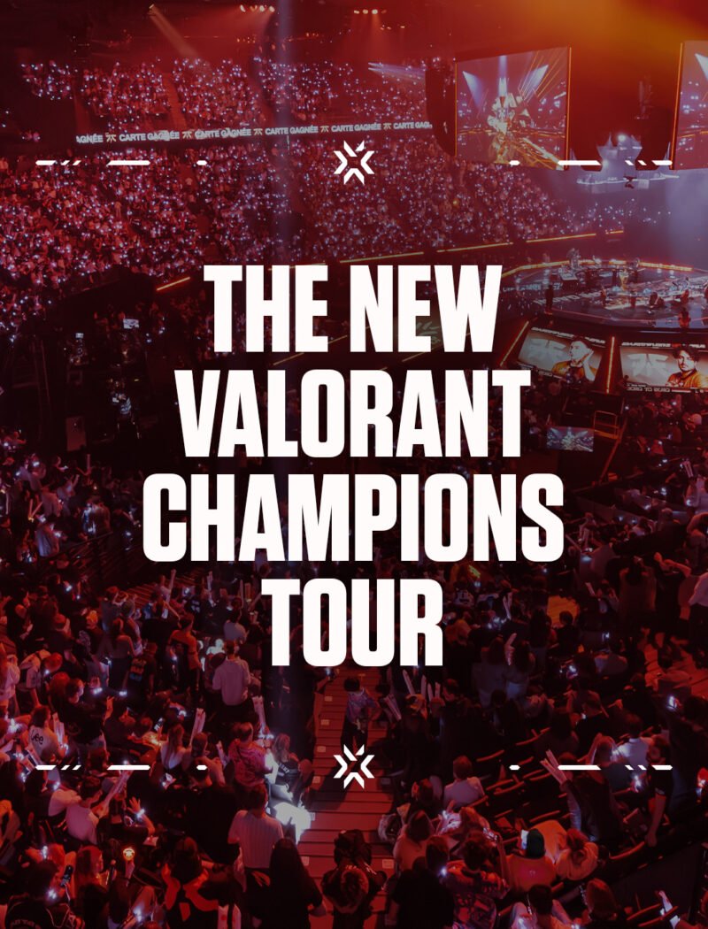 A flowchart displaying the structural progression for VCT 2027, illustrating how teams advance from Regional Open Qualifiers in the Americas, Pacific, EMEA, and CN to International Cups, and ultimately to Masters and Champions.